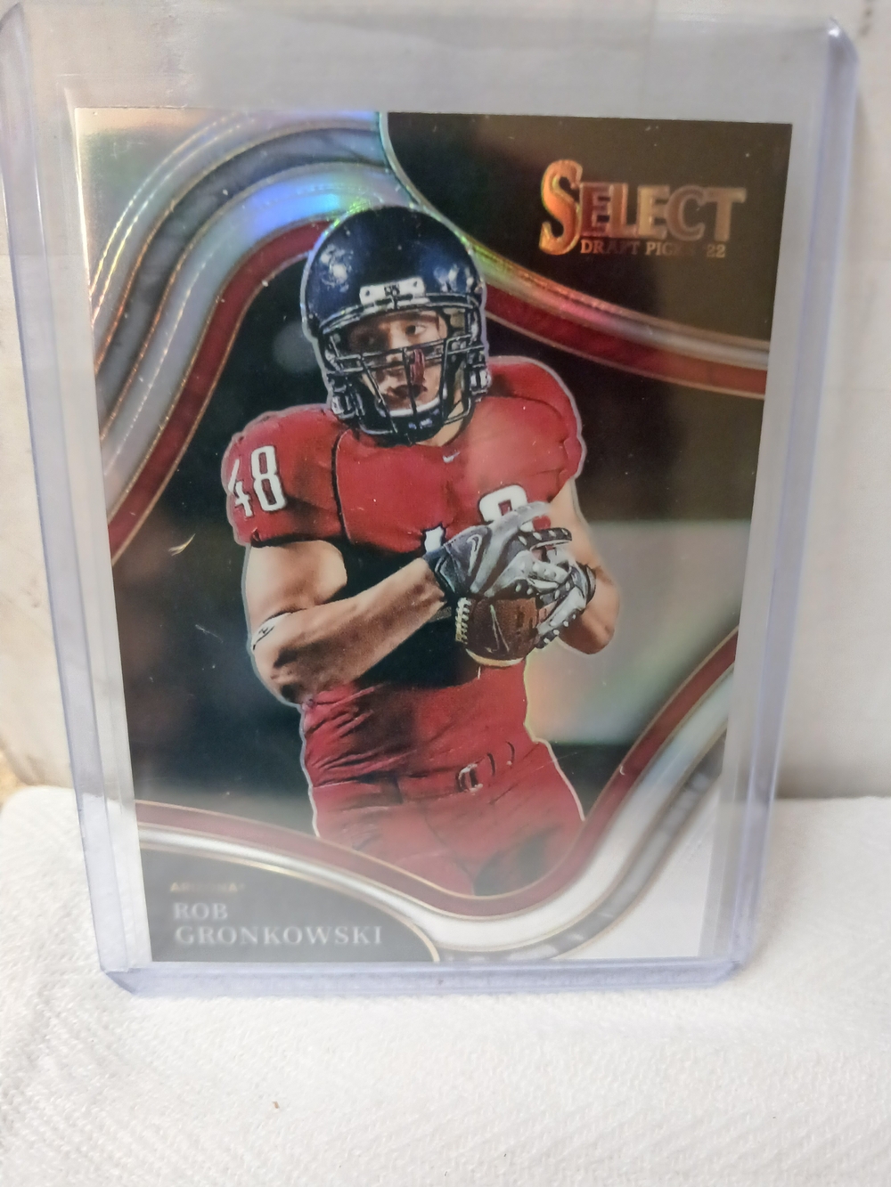 2022 SELECT PRIZM Rob Gronkowski with  'A' Logo - Black & Red ,FIELD LEVEL!!